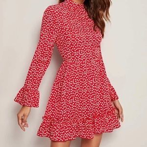 Ruffle Floral Boho Dress